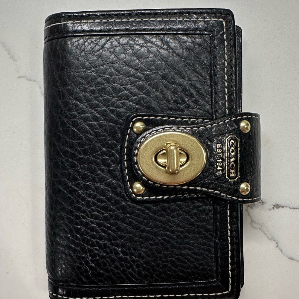 COACH Daily Planner with Gold Turn-lock